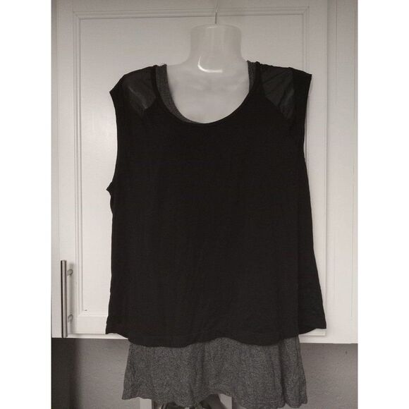 Tangerine layered tank top - Picture 1 of 4